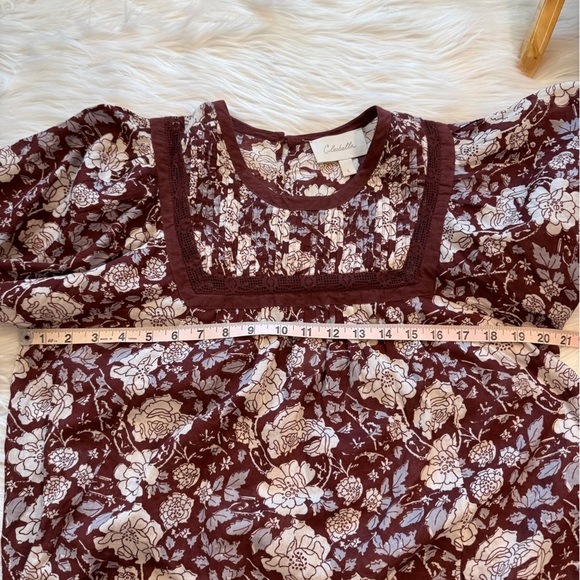 Anthropologie Cleobella Women's Rafia Lace Blouse Balloon Sleeve L - Picture 7 of 13